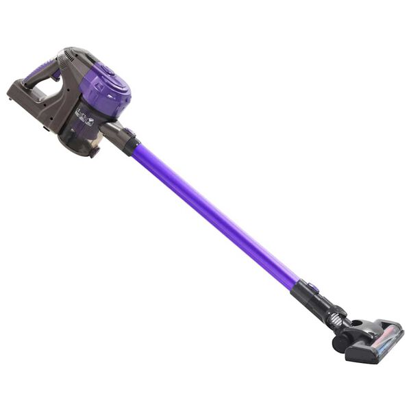 vidaXL Vacuum Cleaner Adjustable Purple 23.5 x 23 x 112.5 cm Aluminium