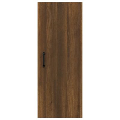 vidaXL Hanging Wall Cabinet Brown Oak 34.5x34x90 cm Engineered Wood
