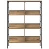 vidaXL Bookshelf Artisan Oak 82 x 32 x 112 cm Engineered Wood