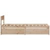 vidaXL Bed Frame without Mattress 100x200 cm Solid Wood Pine