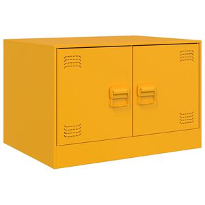 vidaXL Coffee Table Mustard Yellow 67x50x44 cm Steel