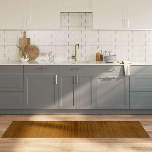 vidaXL Rug Rectangular Brown 60x200 cm Bamboo