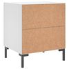 vidaXL Bedside Cabinets 2 pcs White 40x35x47.5 cm Engineered Wood