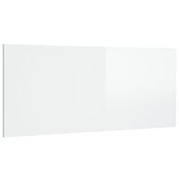 vidaXL Bed Headboard High Gloss White 200x1.5x80 cm Engineered Wood