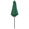 vidaXL Garden Parasol with Aluminium Pole 270x246 cm Green