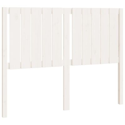 vidaXL Bed Headboard White 125.5x4x100 cm Solid Wood Pine