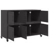 vidaXL Sideboard Black 100.5x39x72 cm Steel