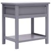 vidaXL Nightstands 2 pcs Grey 40x29x42 cm Paulownia Wood