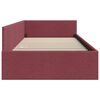 vidaXL Corner Bed Frame with Headboard Wine Red 90 cm x 190 cm Velvet