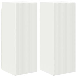 vidaXL TV Wall Cabinet 2 pcs White 30 x 31 x 80 cm Engineered Wood