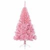 vidaXL Artificial Pre-lit Christmas Tree with 150 LEDs Pink 120 cm PVC