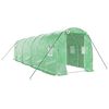 vidaXL Greenhouse with Steel Frame Green 16 m&sup2; 8x2x2 m