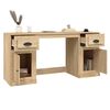 vidaXL Desk with Cabinet Sonoma Oak Engineered Wood