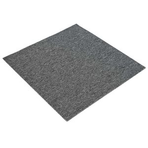 vidaXL Carpet Tile Medium Grey 50 x 50 cm 4 pcs PP and Bitumen