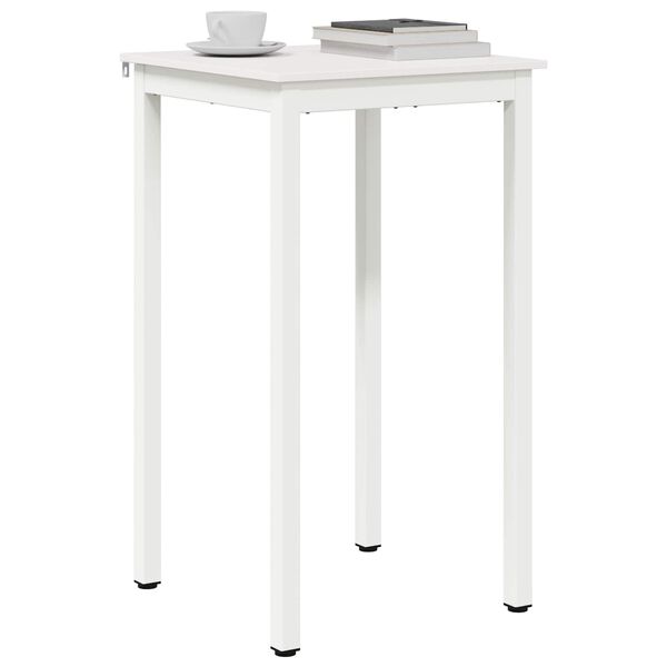 vidaXL Bar Table White 60 x 60 x 105 cm Solid Pine Wood