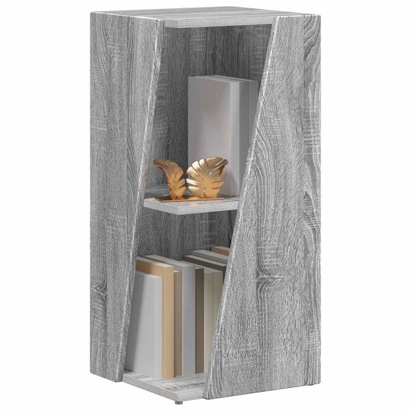 vidaXL Side Shelf Grey Sonoma 33 x 32 x 70.5 cm Engineered Wood