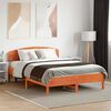 vidaXL Headboard Wax Brown 135 cm Solid Wood Pine