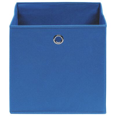 vidaXL Storage Boxes 4 pcs Non-woven Fabric 28x28x28 cm Blue