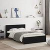 vidaXL Bed Frame without Mattress Black 120x200 cm