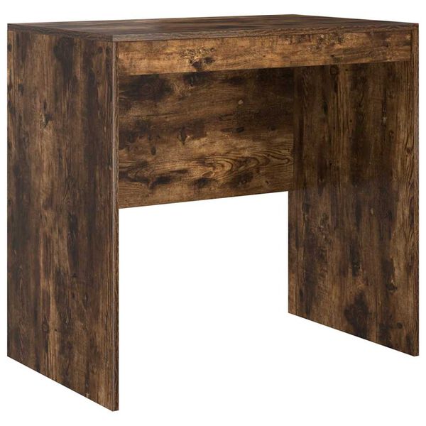 vidaXL Desk Smoked oak 80 x 50 x 76 cm Engineered wood