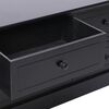 vidaXL TV Cabinet Black 108x30x40 cm Solid Paulownia Wood