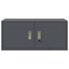 vidaXL Storage Cabinet with Storage Anthracite 90 x 40 x 40 cm Steel