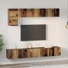 vidaXL TV Cabinet Set Wall-mounted 5 pcs Old Wood Engineered Wood