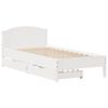 vidaXL Bed Frame without Mattress White 90x190 cm Single Solid Wood Pine