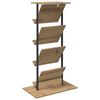 vidaXL Magazine Rack Artisan Oak 68 x 40 x 123.5 cm Engineered Wood