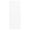 vidaXL Mobile File Cabinet White 28x41x109 cm Metal