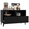 vidaXL TV Cabinet Black 80x36x50 cm Engineered Wood