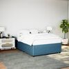 vidaXL Bed Frame without Mattress Blue 140x190 cm Velvet