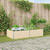 vidaXL Planter Ivory 195 x 100 x 45 cm Galvanised Steel