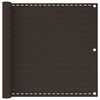 vidaXL Balcony Screen Brown 90x500 cm HDPE