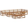vidaXL Outdoor Sofa Set 9 pcs Natural Solid Acacia Wood