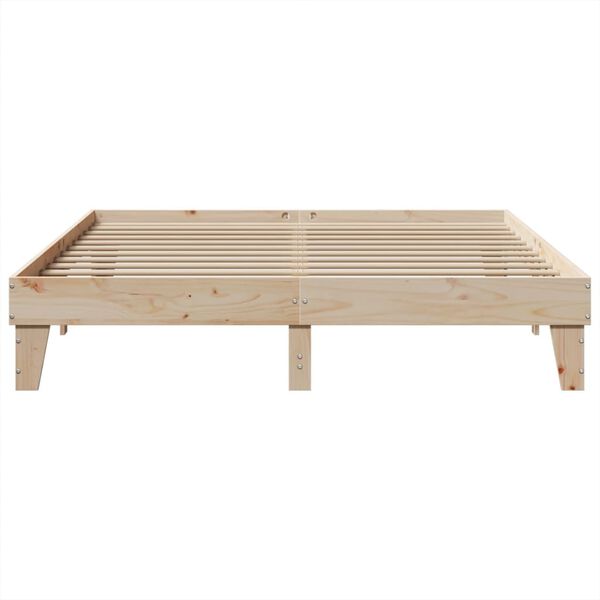 vidaXL Bed Frame without Mattress 180x200 cm Super King Solid Wood Pine