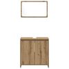 vidaXL 2 Piece Bathroom Furniture Set Artisan Oak Engineered Wood