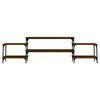 vidaXL TV Cabinet Brown Oak 197x35x52 cm Engineered Wood