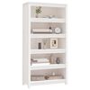 vidaXL Book Cabinet White 80x35x154 cm Solid Wood Pine