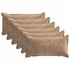 vidaXL Cushion Cover 6 pcs HOUTEN Brown 40 x 70 cm Chenille Fabric