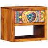 vidaXL Bedside Cabinet Brown 40 x 35 x 35 cm Solid Acacia Wood
