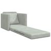 vidaXL Folding Sofa Bed Light Grey 74 x 77 x 81 cm Velvet