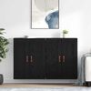 vidaXL Wall-mounted Cabinet 2 pcs Black Oak 69.5 x 34 x 90 cm