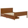 vidaXL Bed Frame without Mattress Honey Brown Solid Wood 160x200 cm