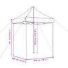 vidaXL Foldable Party Tent Pop-Up Taupe 200x200x306 cm
