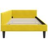 vidaXL Corner Bed Frame with Headboard Yellow 80 cm x 200 cm Velvet