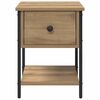 vidaXL Bedside Table Artisan Oak 34 x 35.5 x 45 cm Engineered Wood