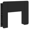 vidaXL Headboard Cabinet with Storage Black Engineered Wood