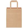 vidaXL Paper Bags 50 pcs with Handles Brown 18x8x22 cm