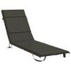 vidaXL Sunlounger Cushion GEMERT 100% Polyester Anthracite